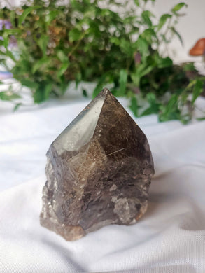Rutile Smokey Quartz Point