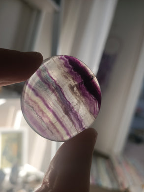 Rainbow Fluorite Flat Stone