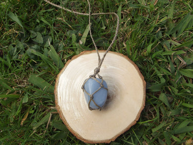 Angelite Webbed Necklace