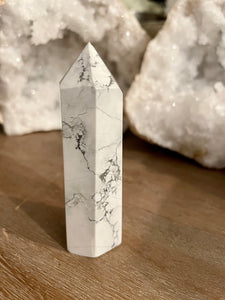 White Howlite Point Piece